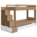 Treliche 2 Gavetas Aveiro Oak/Branco - Completa Móveis