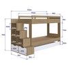 Treliche 2 Gavetas Aveiro Oak/Branco - Completa Móveis