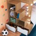 Treliche 2 Gavetas Aveiro Oak/Branco - Completa Móveis