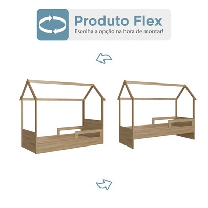 Cama Infantil Montessoriana Aveiro Oak - Completa Móveis