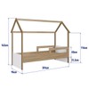 Cama Infantil Montessoriana Aveiro Oak/Branco - Completa Móveis
