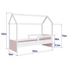 Cama Infantil Montessoriana Branco/Rosa - Completa Móveis