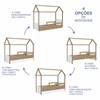Cama Infantil Bicama Aveiro Oak/Branco - Completa Móveis