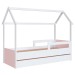 Cama Infantil Bicama Branco/Rosa - Completa Móveis