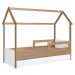 Cama Infantil Montessoriana 2 Gavetas Branco/Aveiro - Completa Móveis