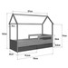 Cama Infantil Montessoriana 2 Gavetas Branco/Azul Secreto - Completa Móveis