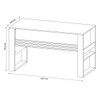 Conjunto Home Office 3 Peças 1 Mesa com Chave, 1 Estante para Livros e 1 Armário para Escritório Stanford 1 Marrom - Pnr Móveis