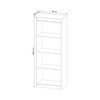 Conjunto Home Office 3 Peças 1 Mesa com Chave, 1 Estante para Livros e 1 Armário para Escritório Stanford 5 Branco - Pnr Móveis