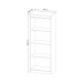 Conjunto Home Office 3 Peças 1 Mesa com Chave, 1 Estante para Livros e 1 Armário para Escritório Stanford 5 Branco - Pnr Móveis