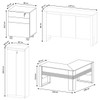 Conjunto Home Office 4 Peças 1 Mesa, 1 Gaveteiro e 2 Armários para Escritório Stanford 3 Marrom - Pnr Móveis