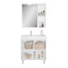 Armário de Banheiro Paris 3 Portas 1 Gaveta Branco/Legno Crema - Ozini Móveis