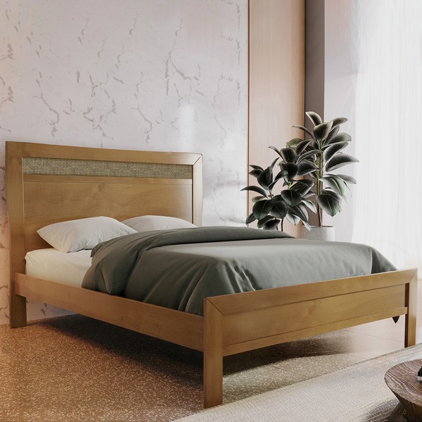 Cama de Casal Império 148,5cm Amêndoa Mel - Josandro