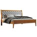 Cama de Casal Vivare 147cm Amêndoa Mel/Veludo Cinza - Josandro