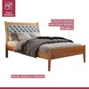Cama de Solteiro Vivare 90cm Amêndoa Mel/Veludo Cinza - Josandro