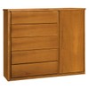 Cômoda Unique 1 Porta 5 Gavetas Amêndoa - Josandro
