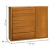 Cômoda Unique 1 Porta 5 Gavetas Amêndoa - Josandro