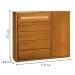 Cômoda Unique 1 Porta 5 Gavetas 4411 Amêndoa - Josandro