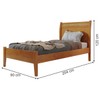 Cama de Solteiro Esmeralda 90cm Amêndoa Mel - Josandro