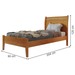 Cama de Solteiro Esmeralda 90cm Amêndoa Mel - Josandro