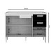 Balcão de Cozinha para Pia 3 Portas 2 Gavetas Castanho/Off White 508 - Poquema