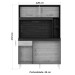 Cozinha Compacta Duda 5 Portas 1 Gaveta Castanho/Off White - Poquema