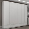 Guarda-Roupa Casal Urbano 6 Portas 9 Gavetas Branco - Josandro