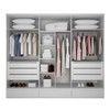Guarda-Roupa Casal Urbano 6 Portas 9 Gavetas Branco - Josandro