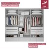 Guarda-Roupa Casal Urbano 6 Portas 9 Gavetas Branco - Josandro