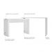 Mesa para Escritório Bc 31 Branco - Brv Móveis