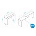Mesa para Escritório Bc 31 Branco - Brv Móveis