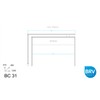 Mesa para Escritório Bc 31 Branco - Brv Móveis