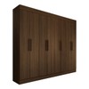 Guarda-Roupa Casal Castlewood 8 Portas 4 Gavetas Castanho Hp - Panorama Móveis