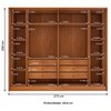 Guarda-Roupa Casal Barcelona 6 Portas 6 Gavetas Ripado Cinamomo - Tcil Móveis
