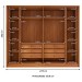 Guarda-Roupa Casal Barcelona 6 Portas 6 Gavetas Ripado Cinamomo - Tcil Móveis