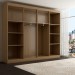 Guarda-Roupa Casal Ele e Ela 8 Portas 8 Prateleiras Marrom - Panorama Móveis