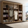 Guarda-Roupa Casal Ele e Ela 8 Portas 8 Prateleiras Marrom - Panorama Móveis