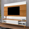 Rack para TV Até 75 Polegadas Limit 2 Gavetas 2 Prateleiras Branco/Nature - Tebarrot