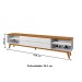 Rack para TV Até 75 Polegadas Limit 2 Gavetas 2 Prateleiras Branco/Nature - Tebarrot