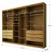Guarda-Roupa Casal Luxe 2,70 Metros 6 Portas 6 Gavetas Cinamomo/Off White - Panorama Móveis