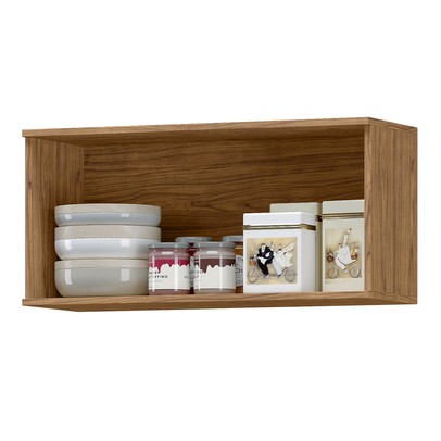 Armário Aéreo Cozinha Toscana 1 Porta Basculante 100% Mdf Freijó Ato02 - Mx Móveis