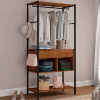 Closet Paris 2 Gavetas Preto/Demolição 13430 - Artefamol