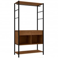 Closet Paris 2 Gavetas Preto/Demolição 13430 - Artefamol