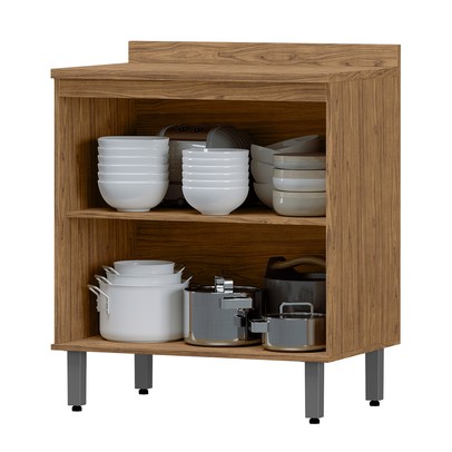 Balcão de Cozinha Toscana 2 Portas 100% Mdf Freijó Bto02 - Mx Móveis