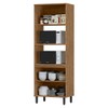 Torre Quente Toscana 3 Portas 100% Mdf Freijó/Nero Tto01 - Mx Móveis