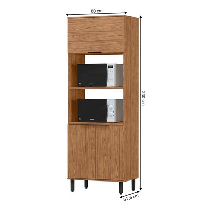 Torre Quente Toscana 3 Portas 100% Mdf Freijó Tto01 - Mx Móveis