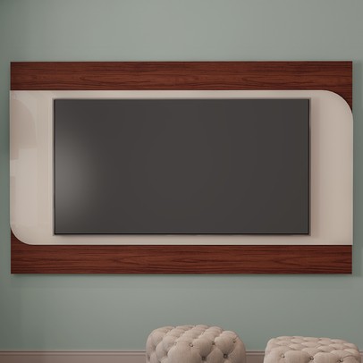 Painel para TV Até 86 Polegadas Seleto Cedro/Off White - Artely Móveis