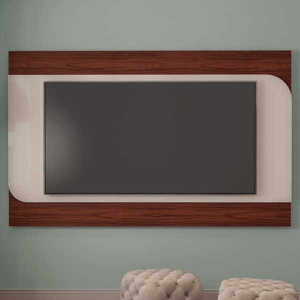 Painel para TV Até 86 Polegadas Seleto Cedro/Off White - Artely Móveis