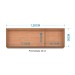 Armário Aéreo Cozinha 3 Portas Castanho/Off White A843 - Poquema