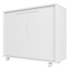 Armário de Cozinha 2 Portas 2 Prateleiras Branco Bbc 14 - Brv