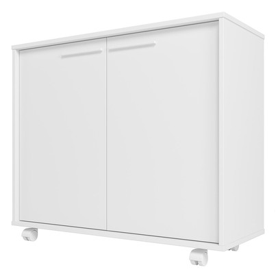 Armário de Cozinha 2 Portas 2 Prateleiras Branco Bbc 14 - Brv